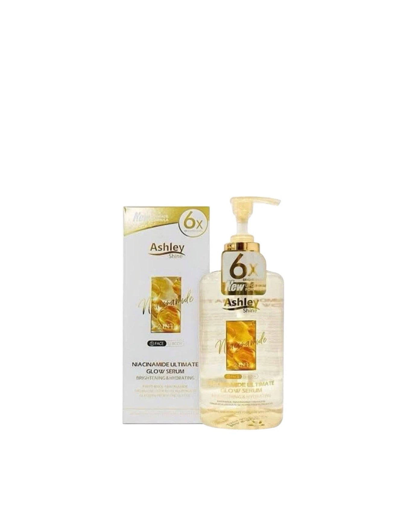 Ashley Shine Niacinamide Pure Serum 2 in 1 Face & Body Whitening and Hydrating Skin