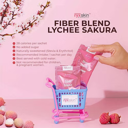 Ryxskin Fiber blend Lychee Sakura 20g x10 Sachets