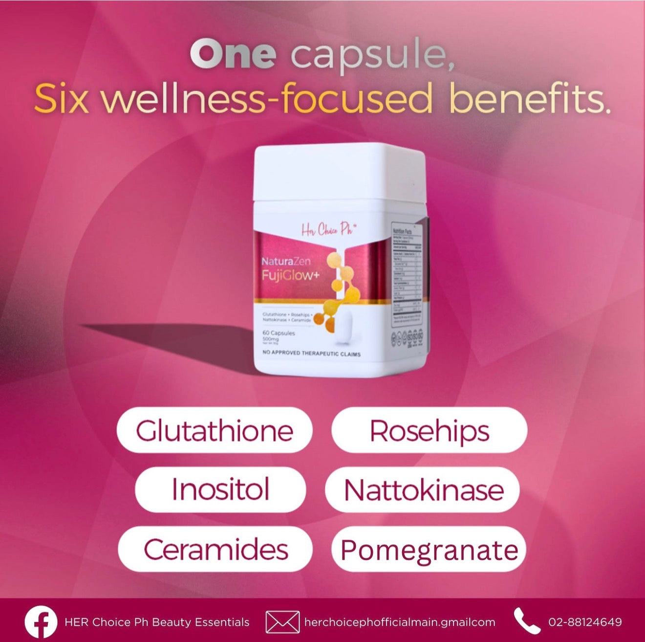 Her Choice Ph NaturaZen FujiGlow+ Glutathione