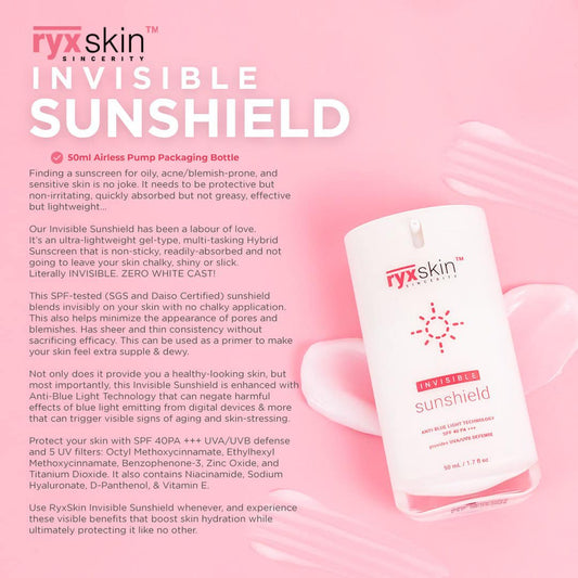 RYXSKIN INV'SIBLE SUNSHIELD