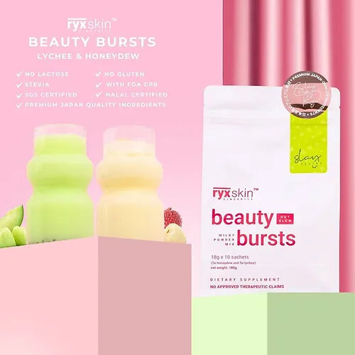 Ryxskin Beauty Bursts Gut Glow (Honeydew & Lychee) 10sachets