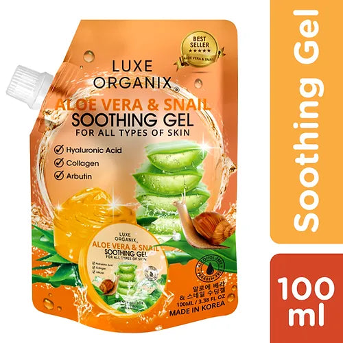 Luxe Organix Aloe Vera & Snail Soothing Gel 100ml