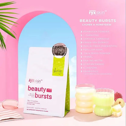 Ryxskin Beauty Bursts Gut Glow (Honeydew & Lychee) 10sachets