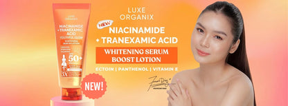 Luxe Organix Niacinamide + Tranexamic Acid Youthful Glow Whitening Serum Lotion