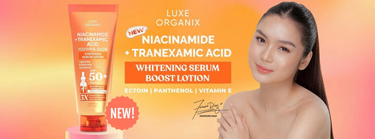 Luxe Organix Niacinamide + Tranexamic Acid Youthful Glow Whitening Serum Lotion