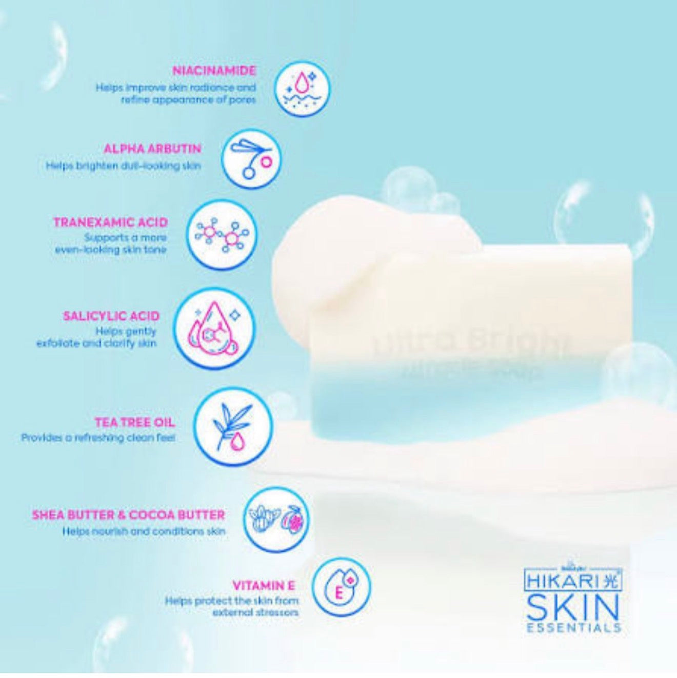 HIKARI SKIN Ultra Bright Miracle soap