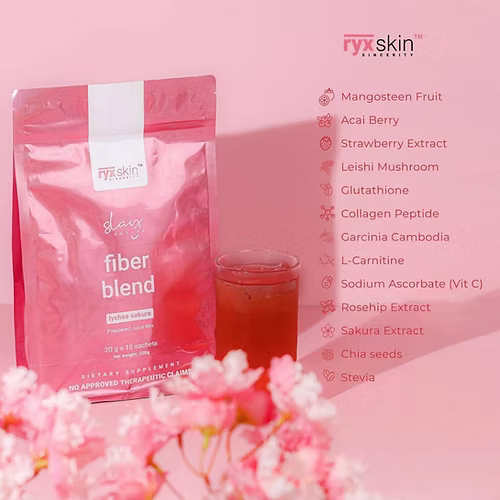 Ryxskin Fiber blend Lychee Sakura 20g x10 Sachets