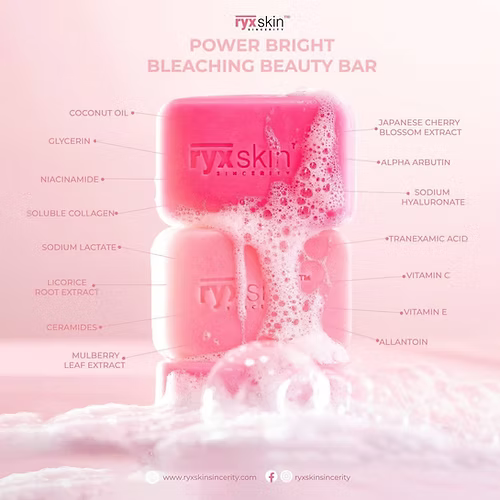RYX Skin Power Bright Bleaching Whipped Beauty Bar (5 x 70g)