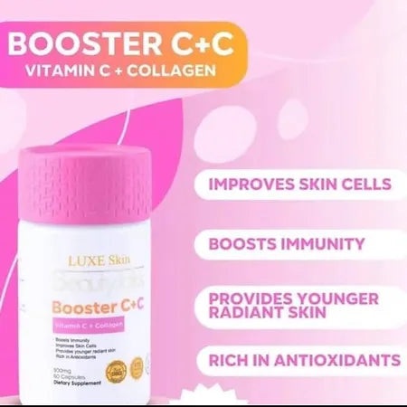 Luxe Skin Beauty Talks Booster C+C (Vitamin C + Collagen) (500mg)