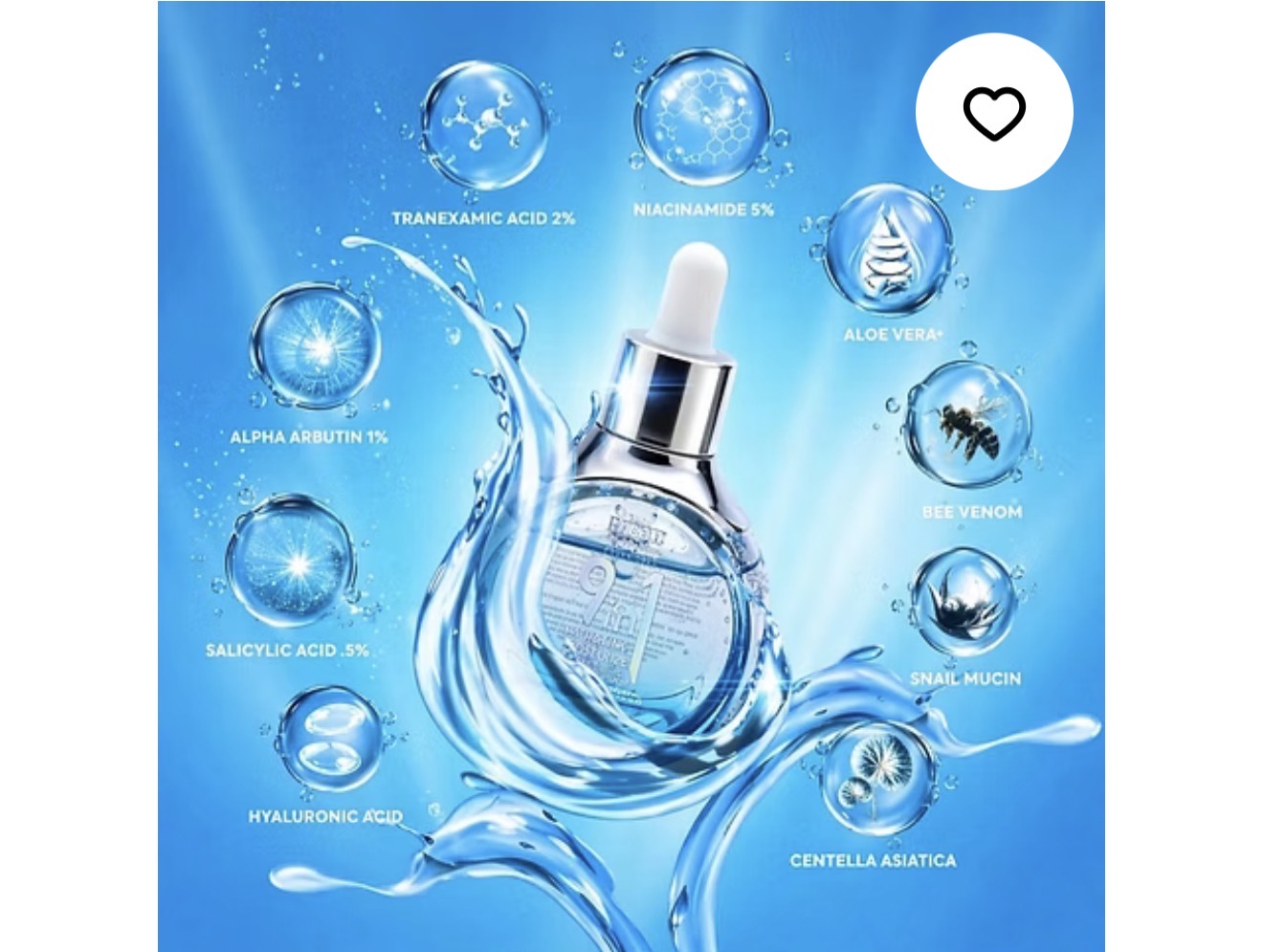 Hikari 9in1 Skin Serum 30ml Niacinamide Tranexamic Hydrating Glow