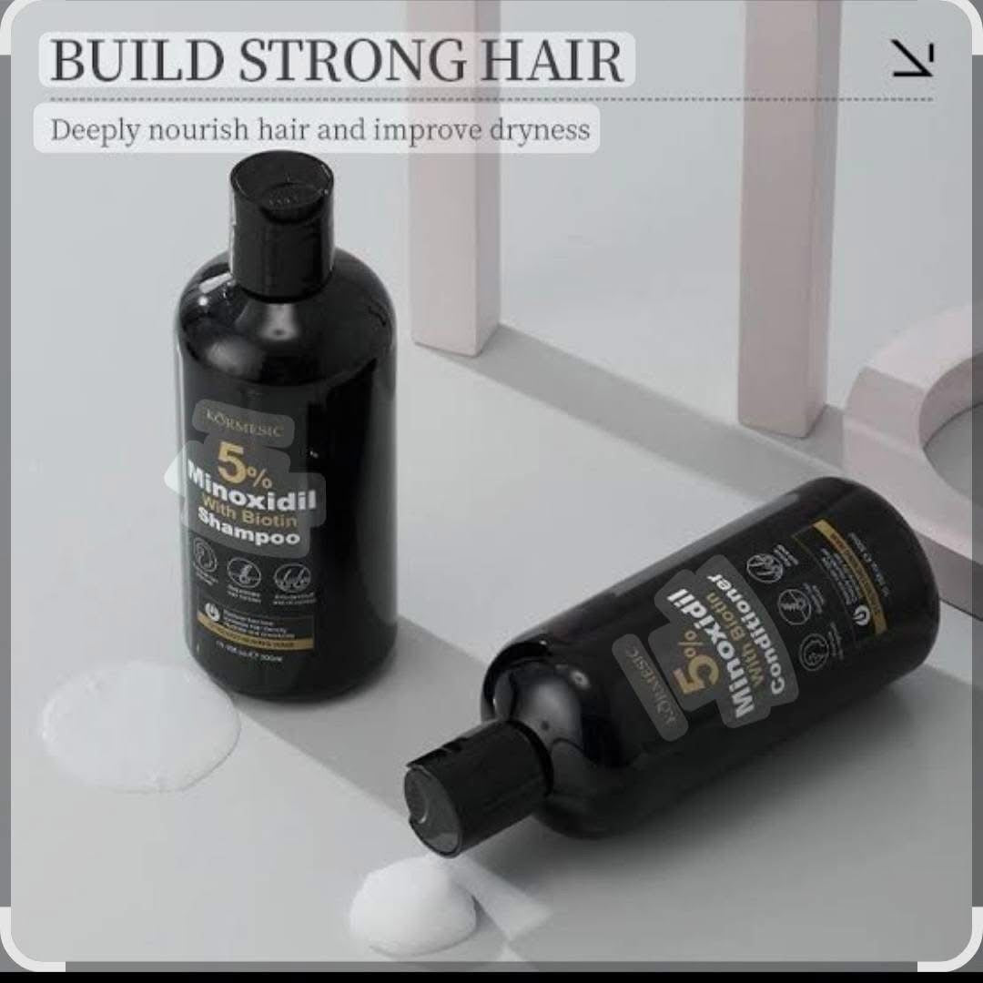 Kormesic Minoxidil 5% Biotin Hair Growth Shampoo And Conditioner 300ml