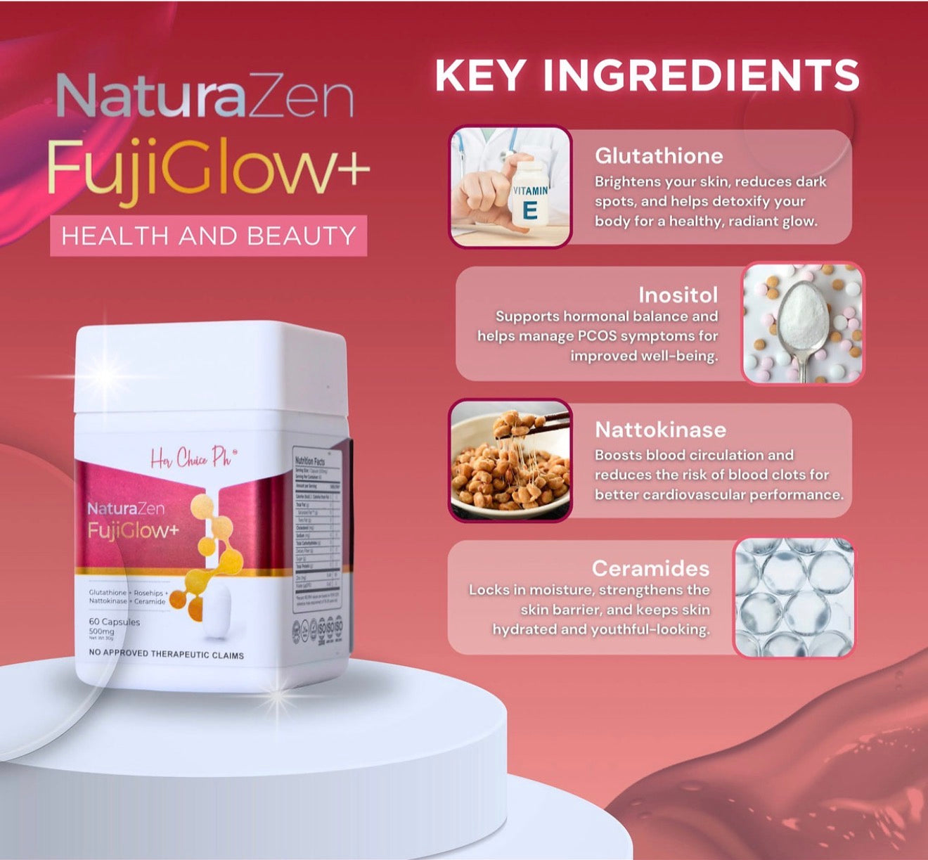 Her Choice Ph NaturaZen FujiGlow+ Glutathione