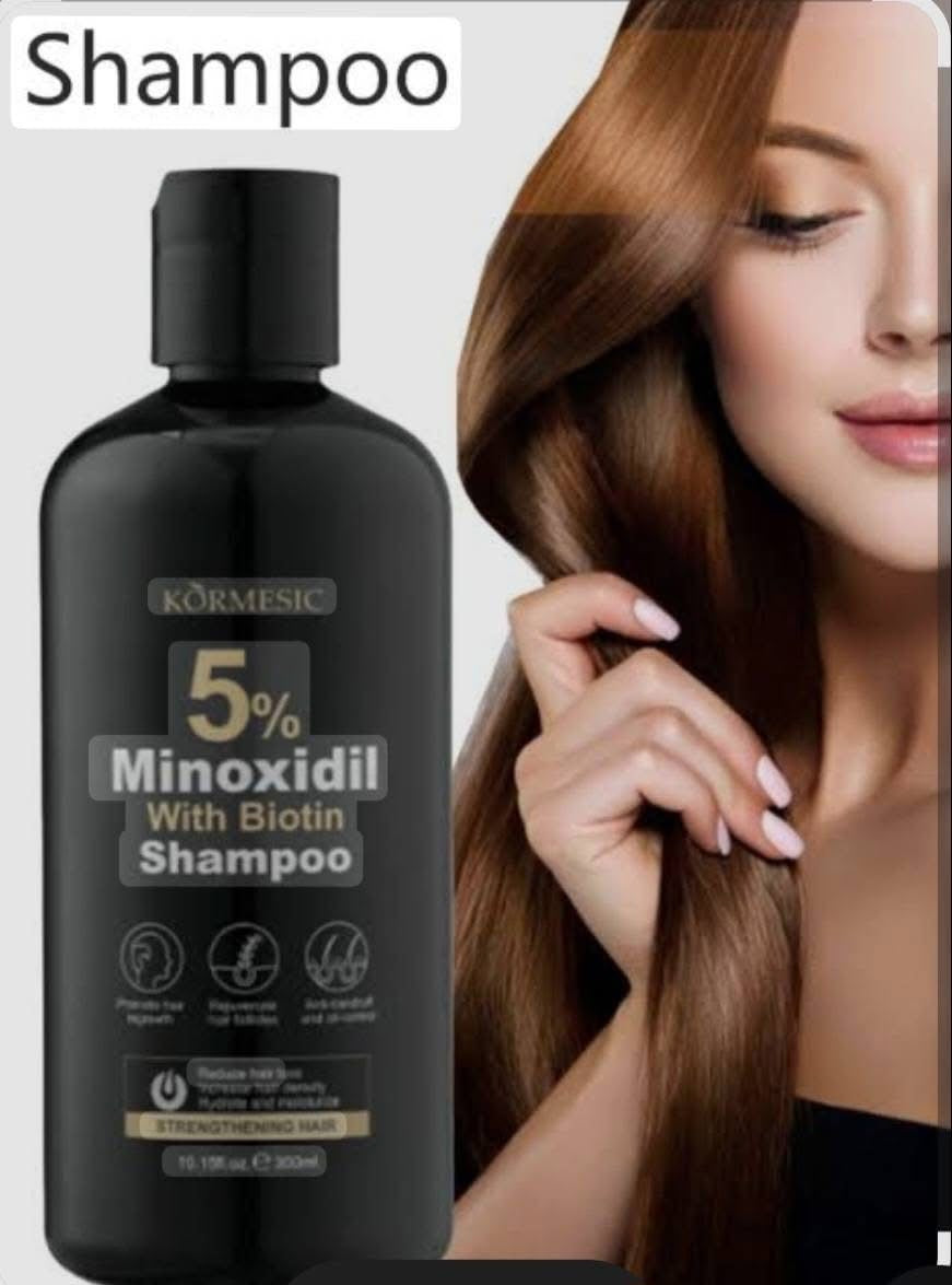 Kormesic Minoxidil 5% Biotin Hair Growth Shampoo And Conditioner 300ml