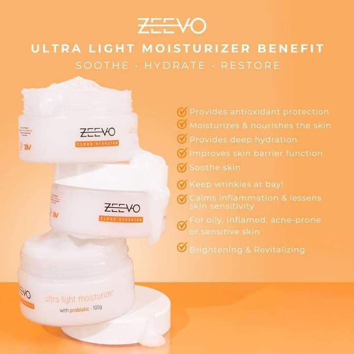 Zeevo Cloud Hydrator - Lightweight Moisturizer for All-Day Hydration