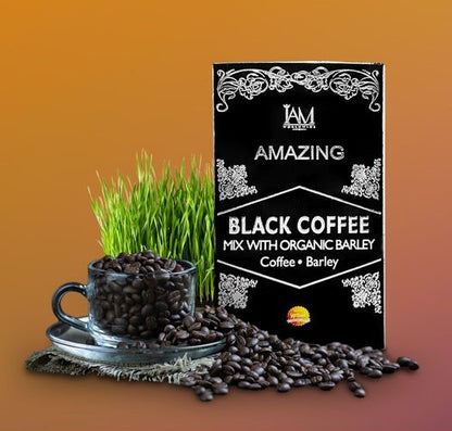 IAM Amazing Black Coffee Mix with Organic Barley