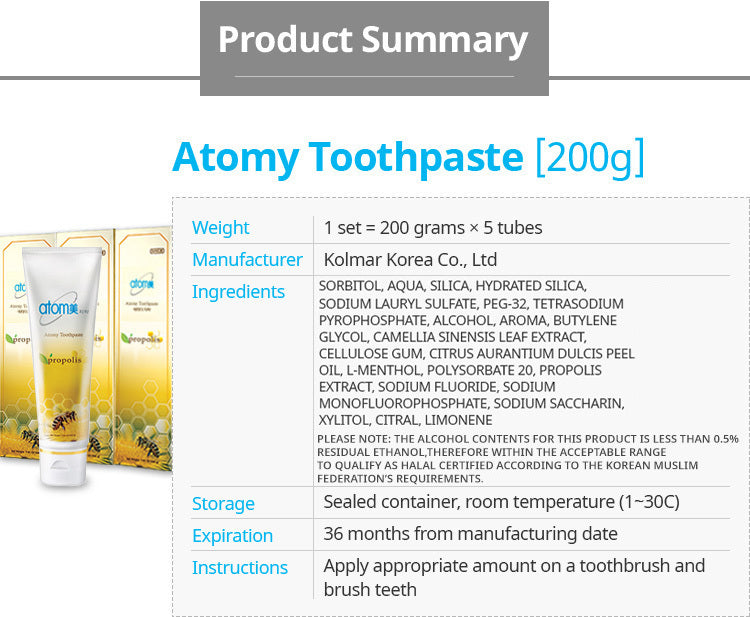 Atomy Toothpaste