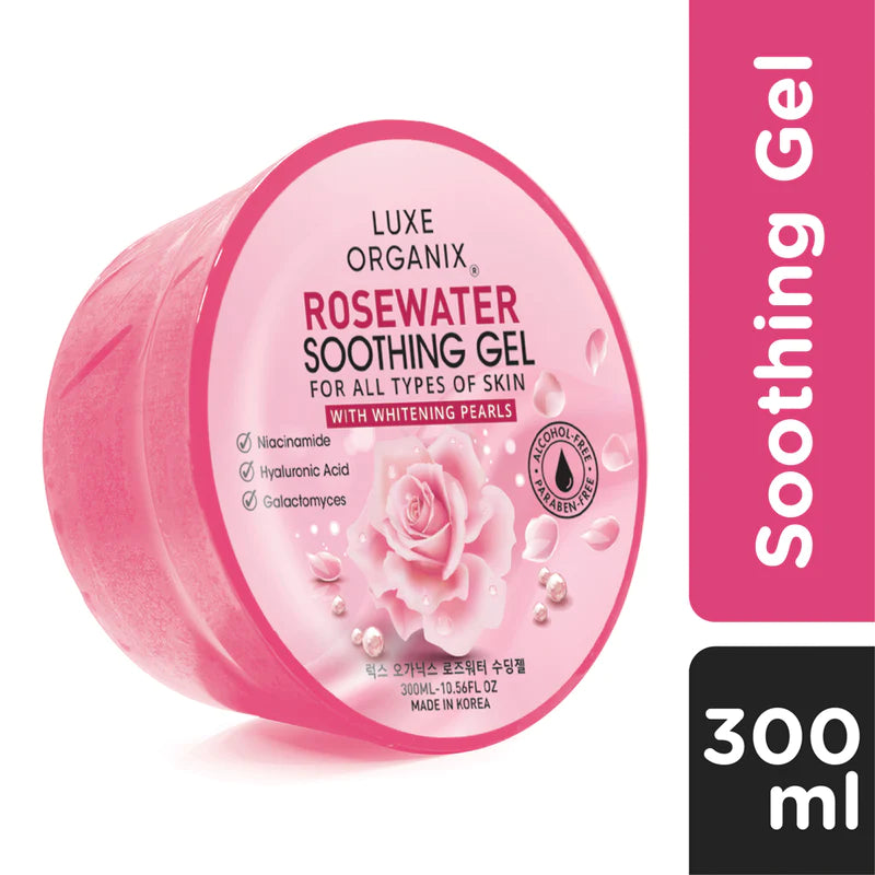 Luxe Organix Rosewater Soothing gel for all 300ml