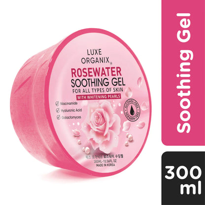 Luxe Organix Rosewater Soothing gel for all 300ml