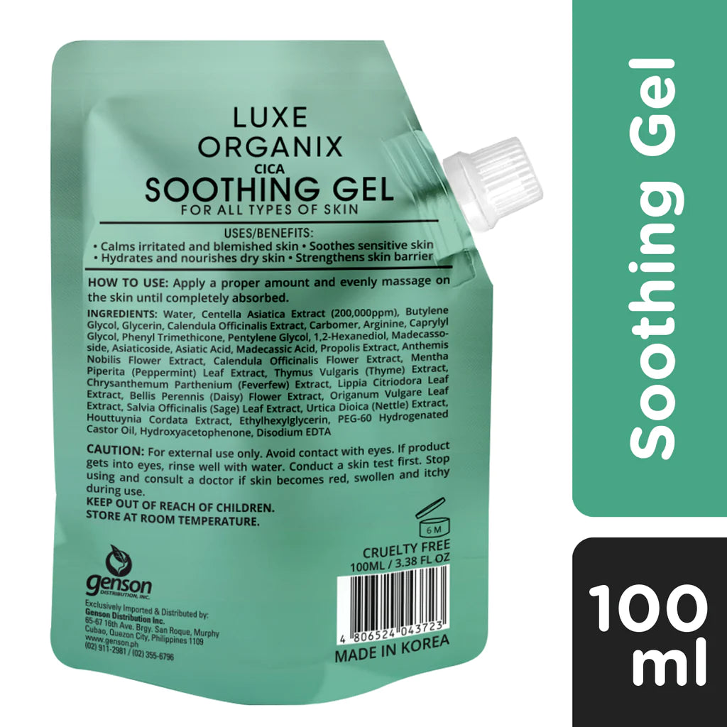 Luxe Organix CICA Soothing Gel 100ml