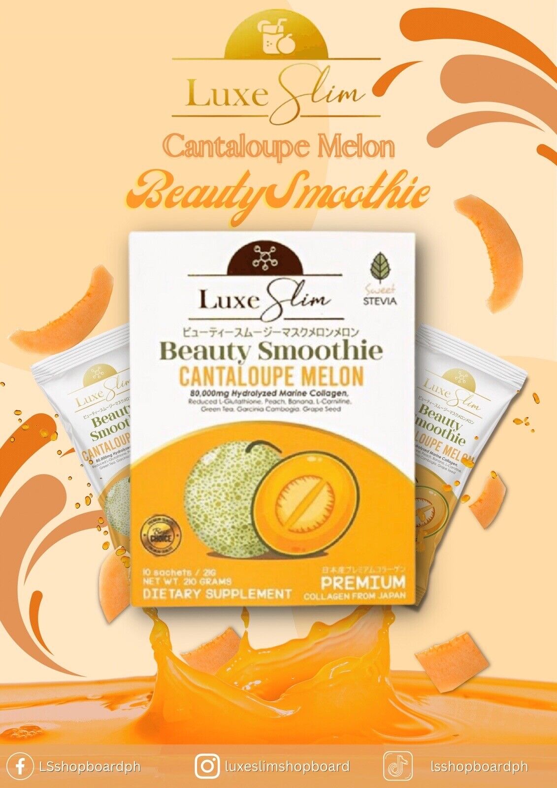 Luxe Slim Beauty Smoothie Cantaloupe Melon