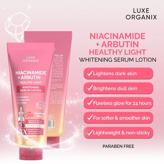 Luxe Organix Lotion Niacinamide +Arbutin Healthy Light 350ml