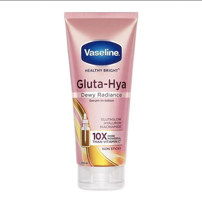 Vaseline GlutaGlow-Hya Dewy Radiance Serum-In-Lotion Visibly Brighter Skin 200ml