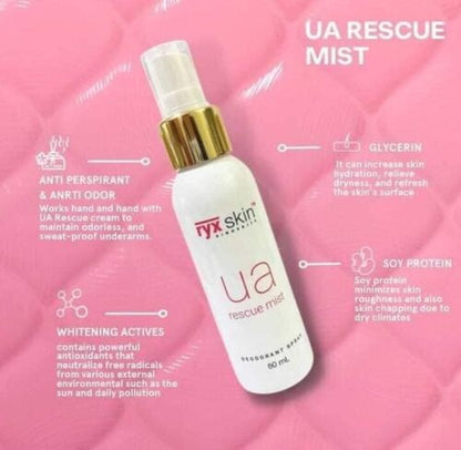 RYXSKIN UA RESCUE MIST(Deodorant spray 60ml)